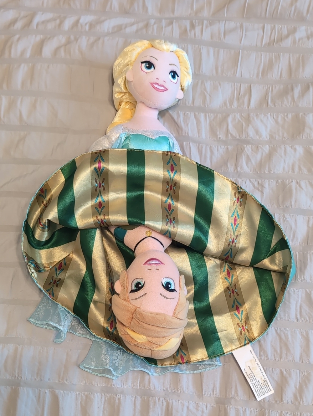 Frozen Princess Elsa Anna Reversible Plush Doll